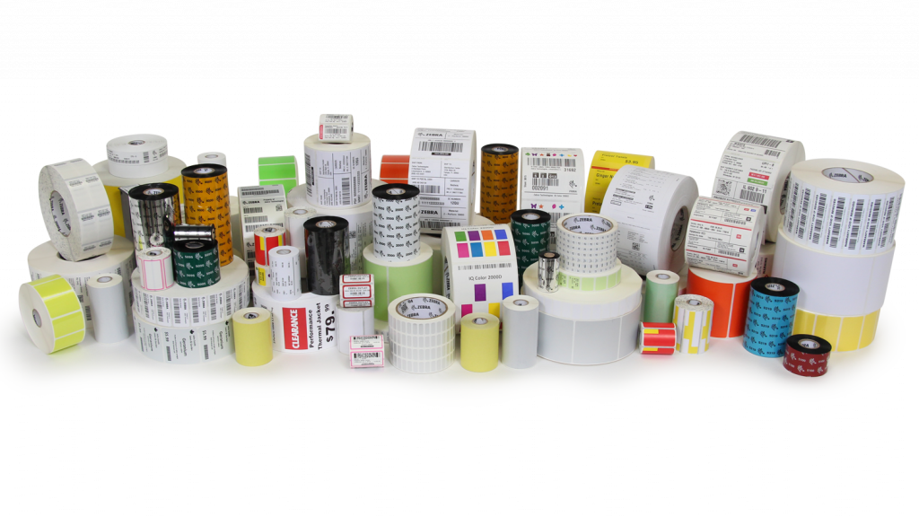 Verschillende soorten (custom) labels die JNC Service BV kan leveren